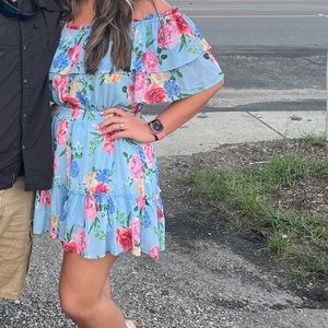 Womens Off Shoulder Ruffle Romper